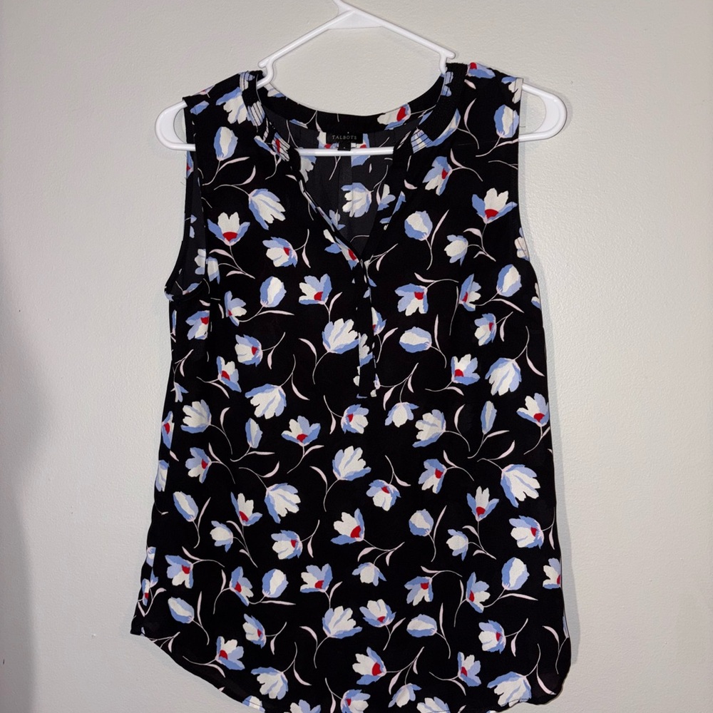 Talbots - Ornate Floral Blouse